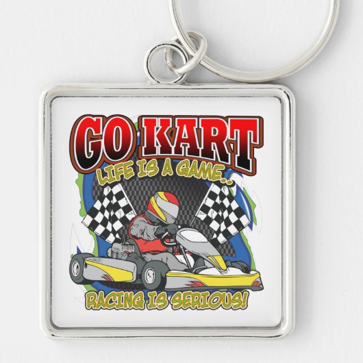 Go Kart Life Sleutelhanger (Voorkant)