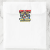 Go Kart Life Vierkante Sticker (Tas)