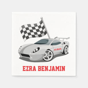 Go-Kart Race Car Racing Bar Mitzvah Servet