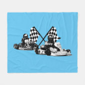 Go Kart Racers Couverture polaire (Devant (Horizontal))