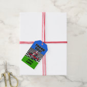 Go Kart Racing Auto Verjaardagsfeest Cadeaulabel (Met Touw)
