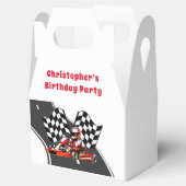 Go Kart Racing Boy Verjaardagsfeestje Bedankdoosjes (Geopend)