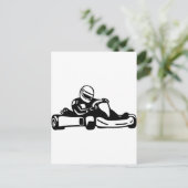Go Kart Racing Briefkaart (Staand voorkant)