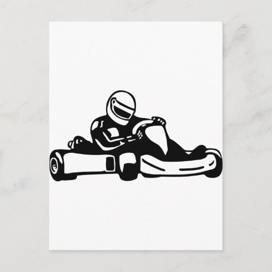Go Kart Racing Briefkaart (Voorkant)