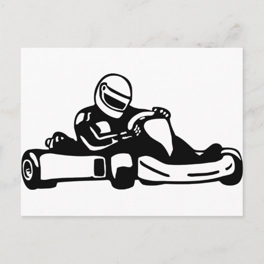 Go Kart Racing Briefkaart (Voorkant)