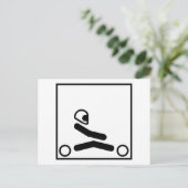 Go Kart Racing Figuur Briefkaart (Staand voorkant)