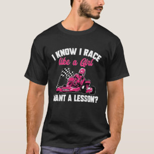 Go Kart Racing Go Winkelwagen Karting Race als een T-shirt