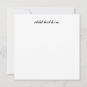  Go-Kart Racing Logo Kaart (Achterkant)