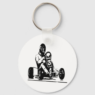 Go Kart Racing Sleutelhanger