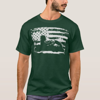 Go Kart USA Vlag Go Kart Racer Go Kart Racing T-shirt
