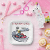 Go-Kart Verjaardag Bash Papieren Bordje (Feest)