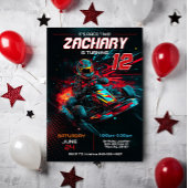 Go Kart verjaardagsuitnodiging | Racing Invite Kaart