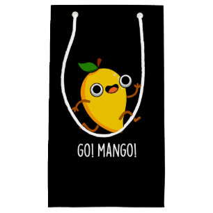 Go Mango Grappige Hardlopen Mango Pun Donker BG Klein Cadeauzakje