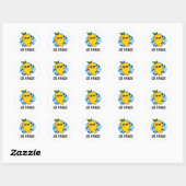 Go Mango Grappige Hardlopen Mango Pun Ronde Sticker (Vel)