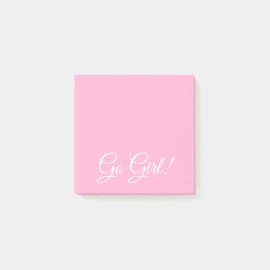Go meisje roze post-it® notes (Voorkant)