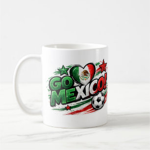 GO MEXICO Voetbal Fan Beker Mexicaanse Trots Voe Koffiemok