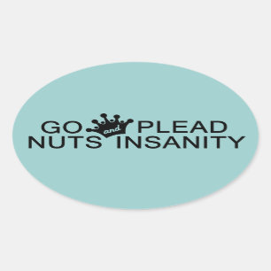 GO NUTS autocollants de couleur personnalisés