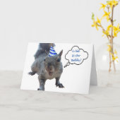Go Nuts Party Squirrel Birthday Card Kaart (Gele Bloem)