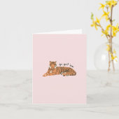 Go Obtenez 'Em Tiger- Carte d'encouragement (Fleur jaune)