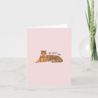 Go Obtenez 'Em Tiger- Carte d'encouragement