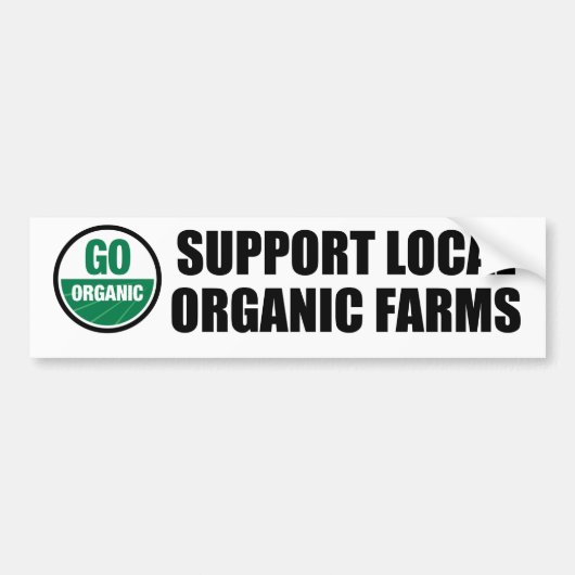 Go Organic Bumpersticker (Voorkant)