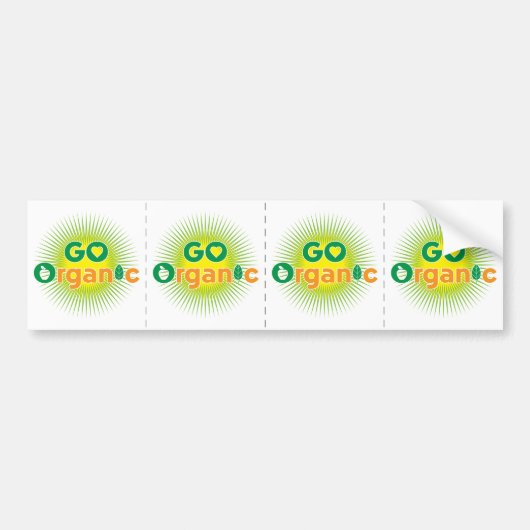 Go Organic Bumpersticker (Voorkant)