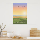 Go Paramotoring Travel Poster (Cuisine)