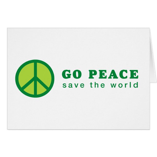 Go Peace (groen) (Voorkant Horizontaal)