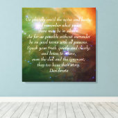 Go Placently Desiderata Canvas Afdruk (Insitu (Houten vloer))