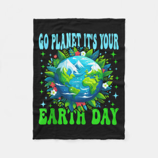 Go planet earth day cute earth nature lovers tank fleece deken