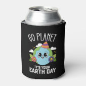 Go Planet Is Uw Aarde Dag Grappige Verjaardag Blikjeskoeler (Blikje Voorkant)