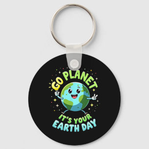 Go Planet is Your Earth Day 2025 Kinder leraar Sleutelhanger