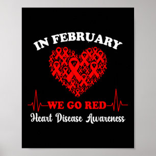 Go Red - American Heart Health Mawareness in Poster