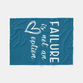 Go Red - Failure Is Not An Option Fleece Deken (Voorkant (Horizontaal))