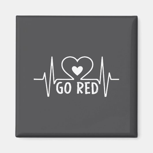 Go Red For Women American Heart Disease Month Awar Magneet (Voorkant)