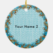 Go Riding Horse Céramique Ornement (Dos)