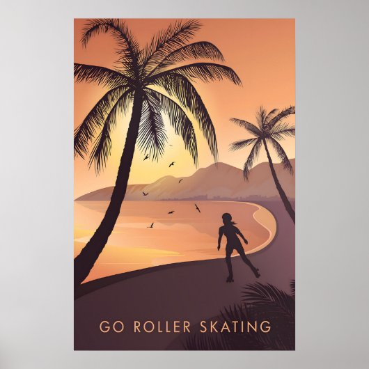 Go Roller Skating Travel Poster (Devant)