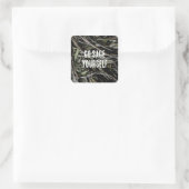 Go Sage Yourself Vierkante Sticker (Tas)