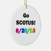 Go SCOTUS Keramisch Ornament (Rechts)