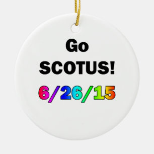 Go SCOTUS Keramisch Ornament
