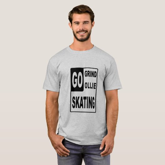 Go Skating T-Shirt (Voorkant volledig)