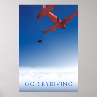 Go Skydiving Travel Poster