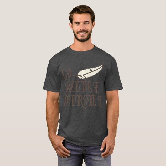 Go Smudge Yourself  Incense  Smudging Feather T-shirt (Voorkant volledig)