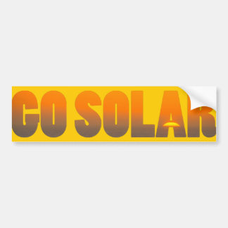 Go Solar Bumpersticker