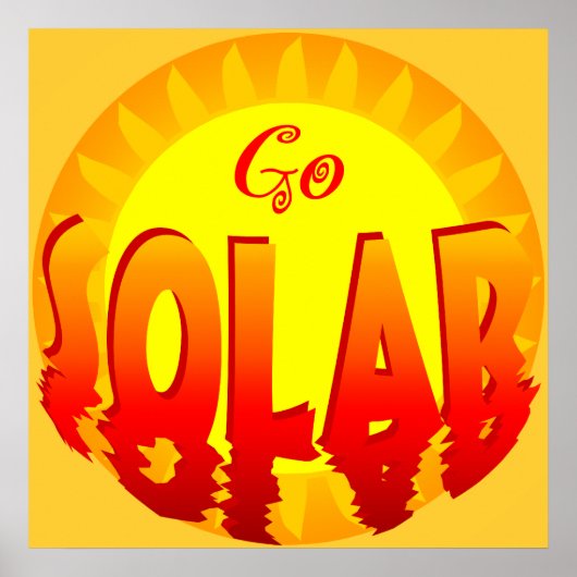 Go Solar Energy Poster (Voorkant)