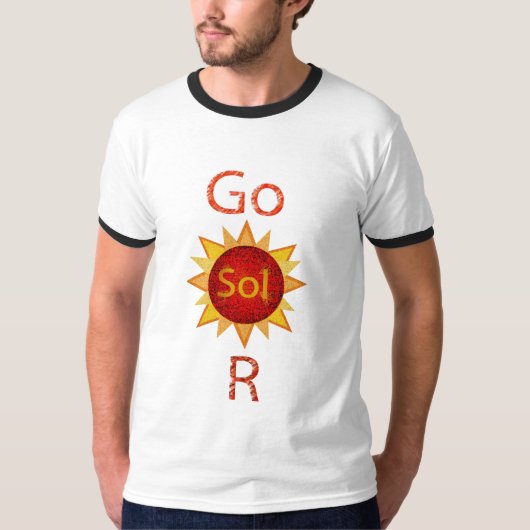 Go Solar T-shirt (Voorkant)