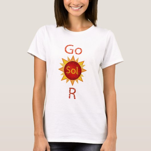Go Solar T-shirt (Voorkant)