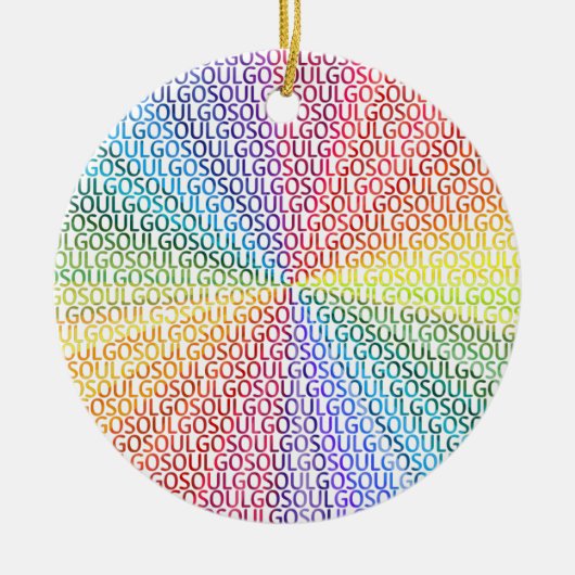 Go Soul! Keramisch Ornament (Voorkant)