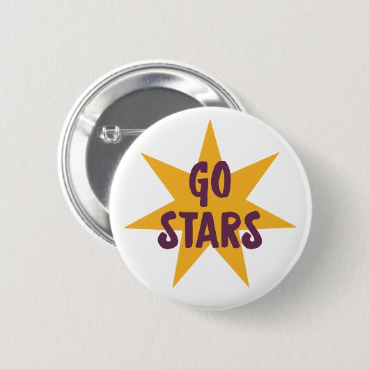 Go Stars Ronde Button 5,7 Cm (Voorkant /achterkant)