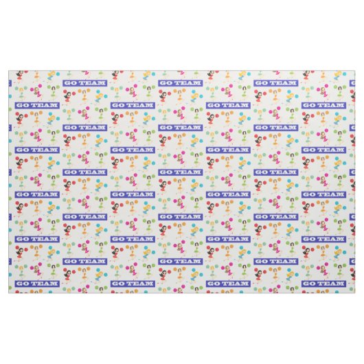 Go Team Combed Cotton Fabric Stof (Yard (91,4 cm))